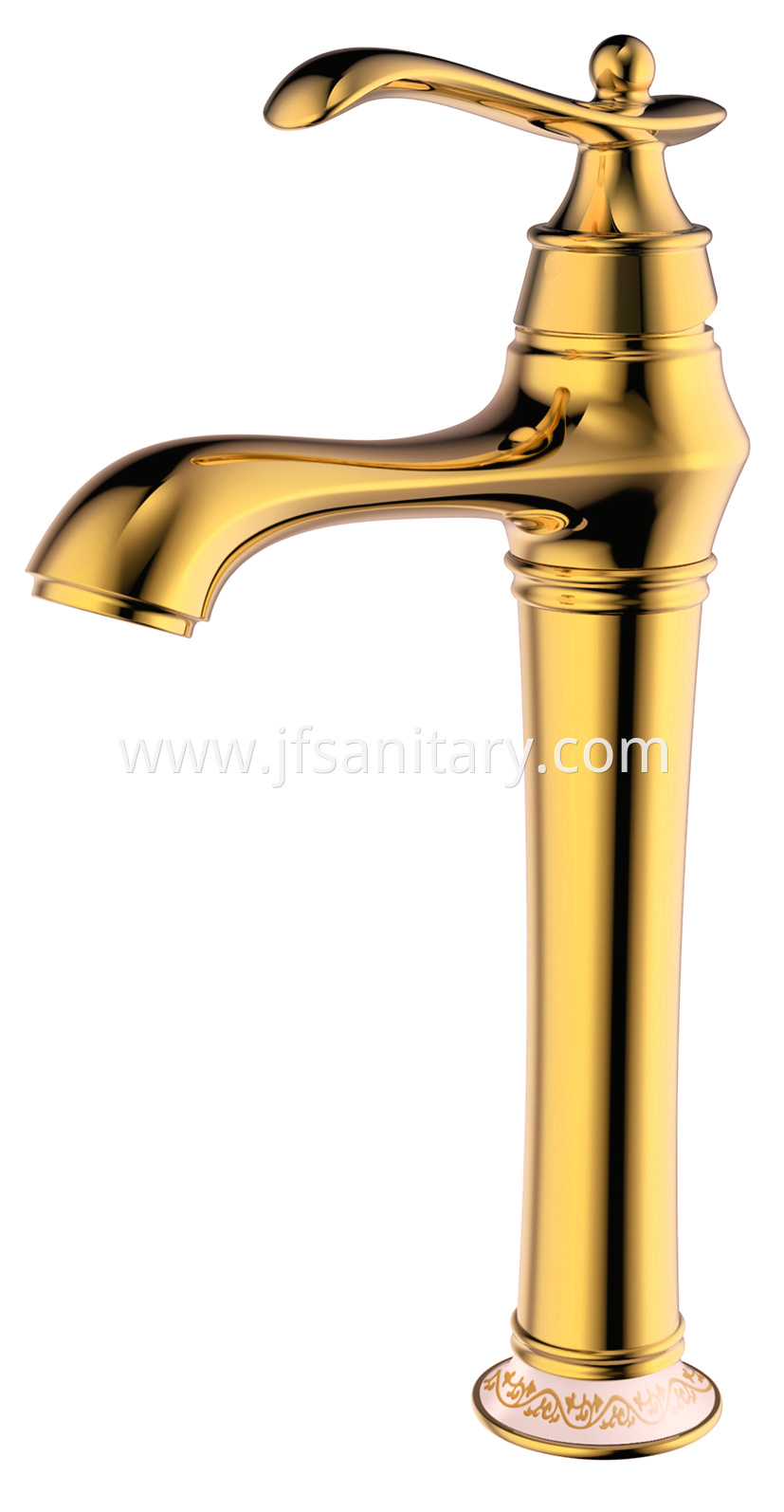 gold vessel sink faucet